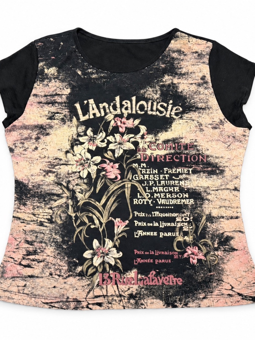 Susan Lawrence L’Andalousie Floral Graphic Top Approx XL
